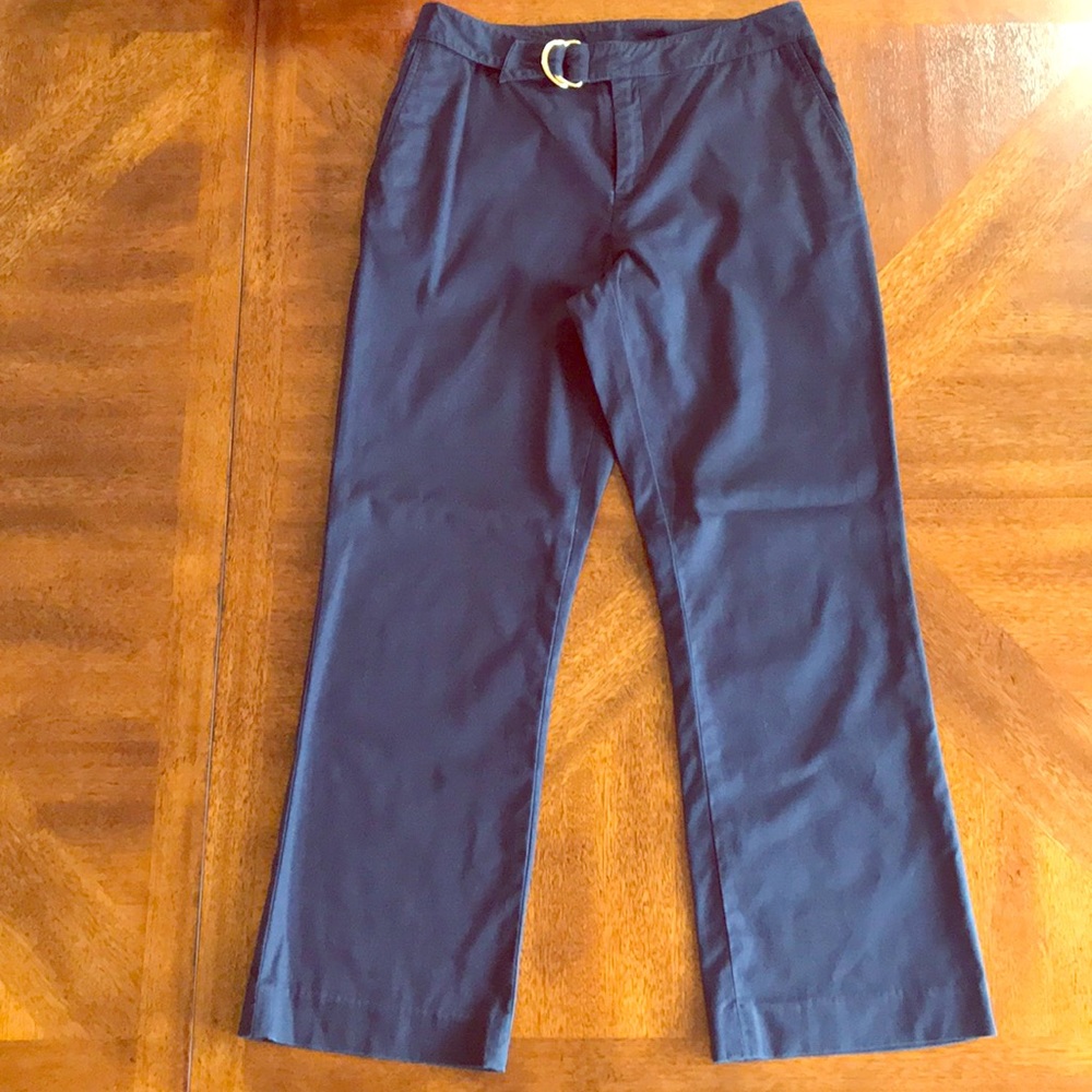 Ralph Ralph Lauren navy blue crop pants 6 EUC